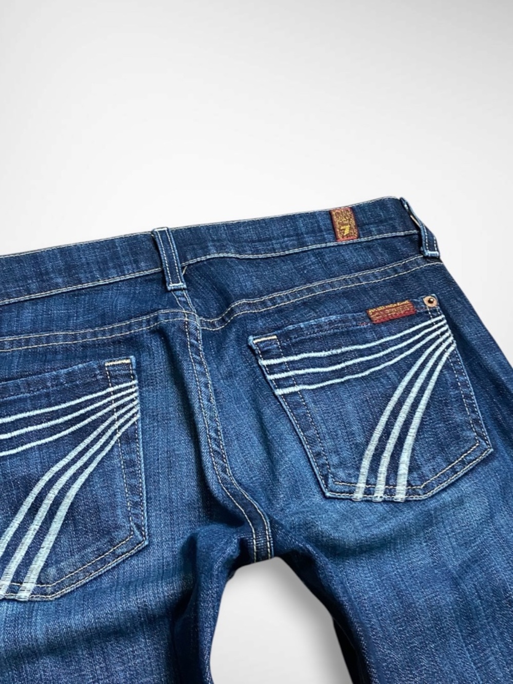 7 For All Mankind “Dojo” Low Rise Flare Jeans - Picture 5 of 9